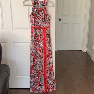 INC sleeveless floor length dress